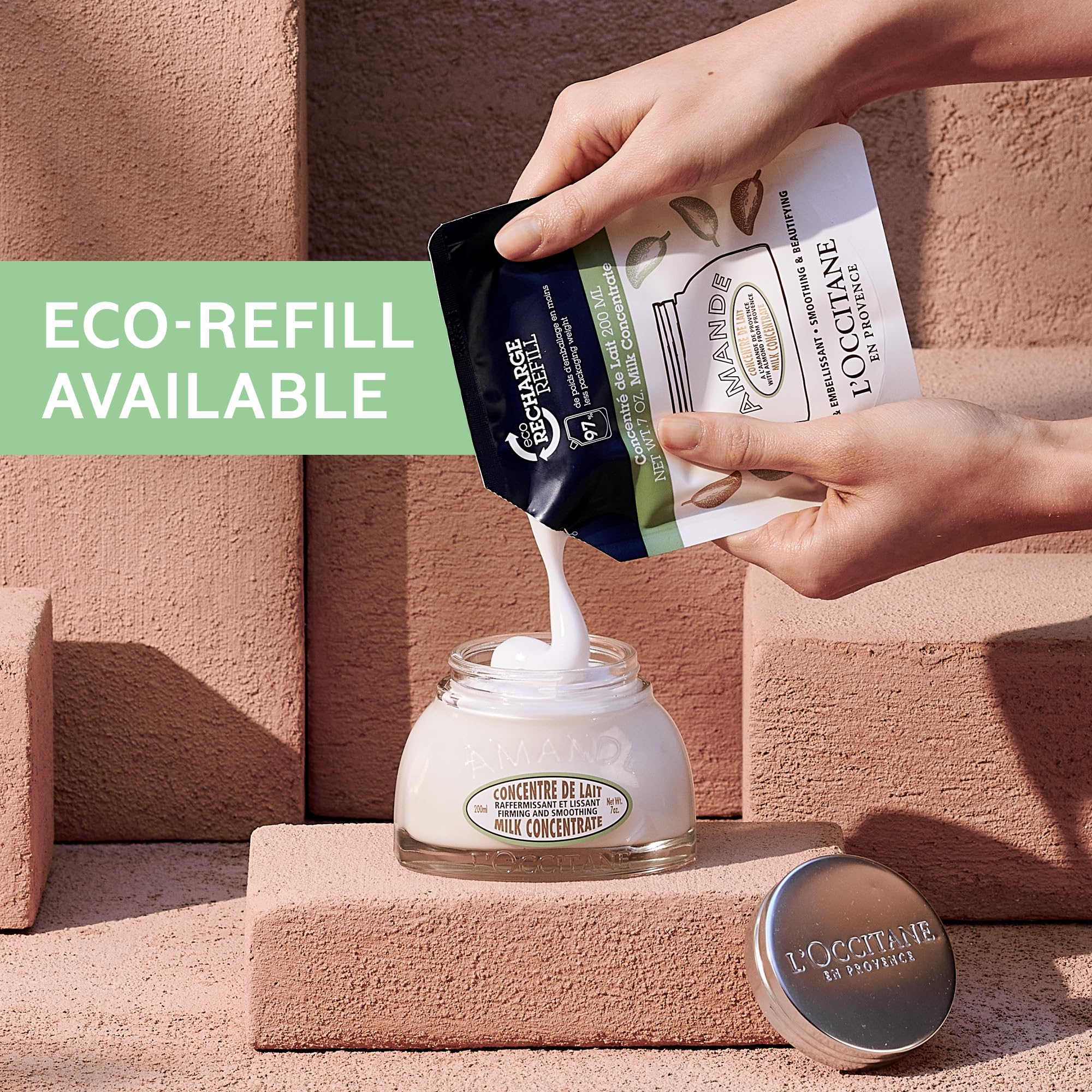 L'Occitane Almond Milk Concentrate, 48 Hour Hydration*, Moisturizes, Firms & Smooths Skin with Almond Milk & Oil, Clean Skincare, Non-Greasy, Vegan - Image 9