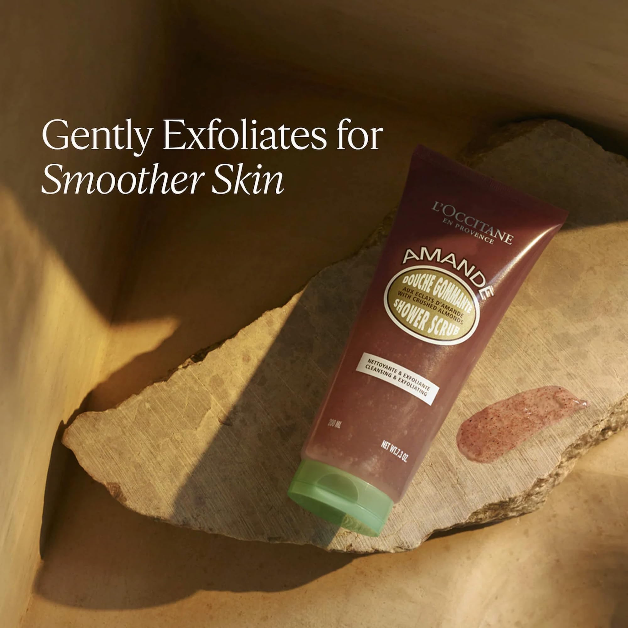 L’Occitane Almond Shower Scrub, 2-In-1 Exfoliating Body Wash with Nourishing Oil Removes Dead Skin Cells & Cleanses for Smooth, Soft & Radiant Skin - Image 6