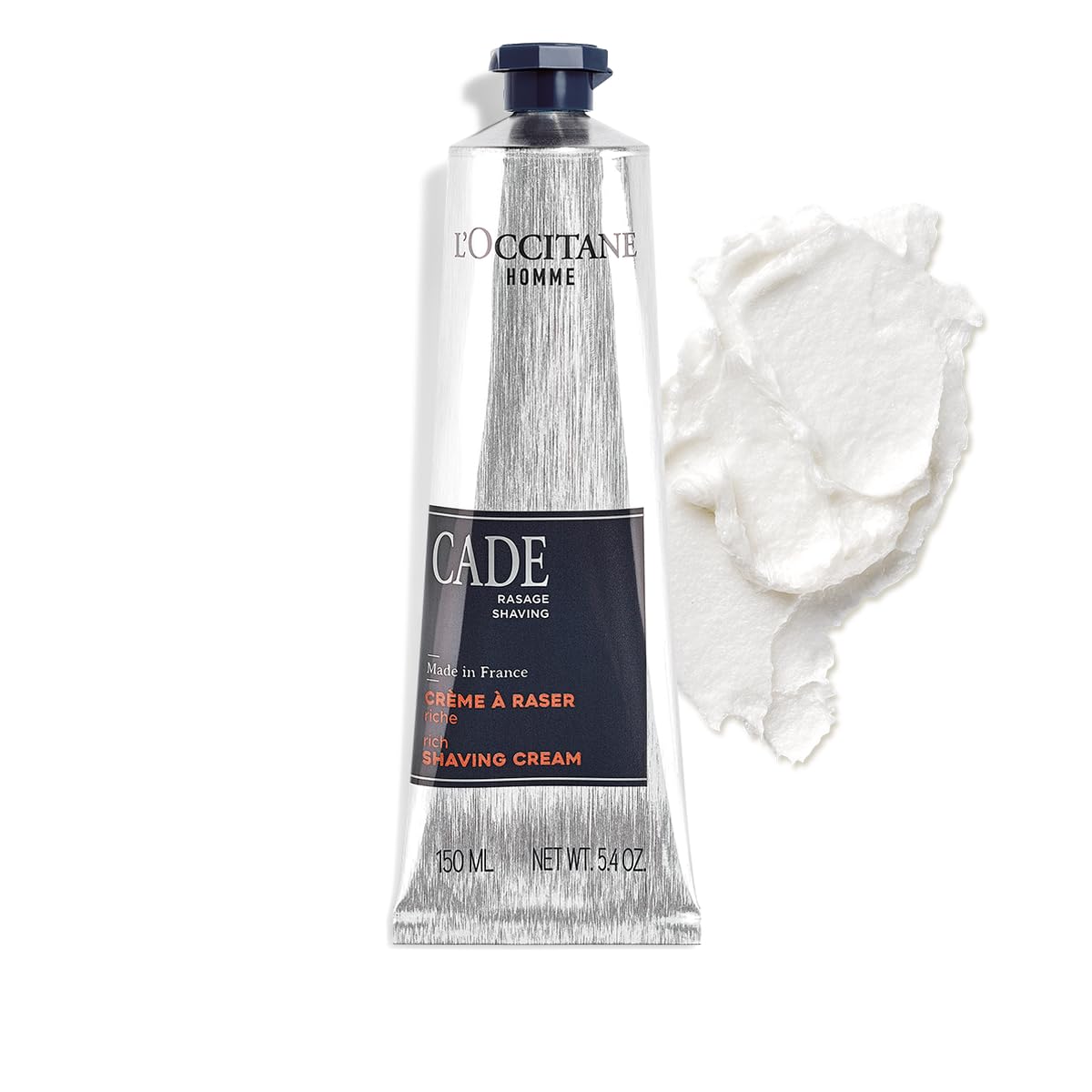 L'OCCITANE Cade Shaving Cream: Rich, Creamy Foam, Smooth Shave, With Shea Butter, Reduce Feelings of Tightness & Irritation, Made in France - Image 3
