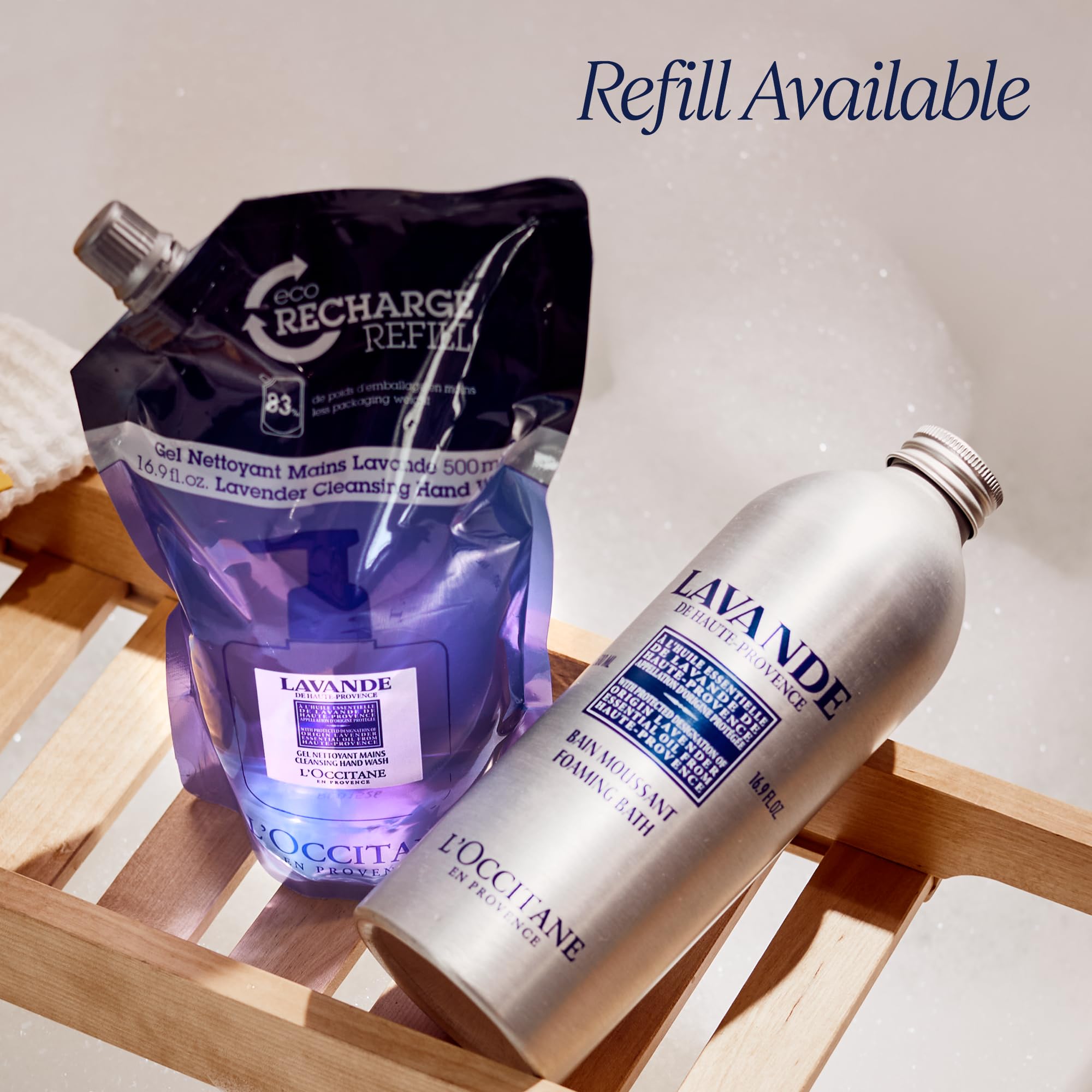 L'OCCITANE Foaming Bath: Relaxing Lavender, Comforting Shea, Beautifying Almond Milk, Citrusy Verbena, Cleansing Bubble Bath, 16.9 Fl. Oz - Image 6