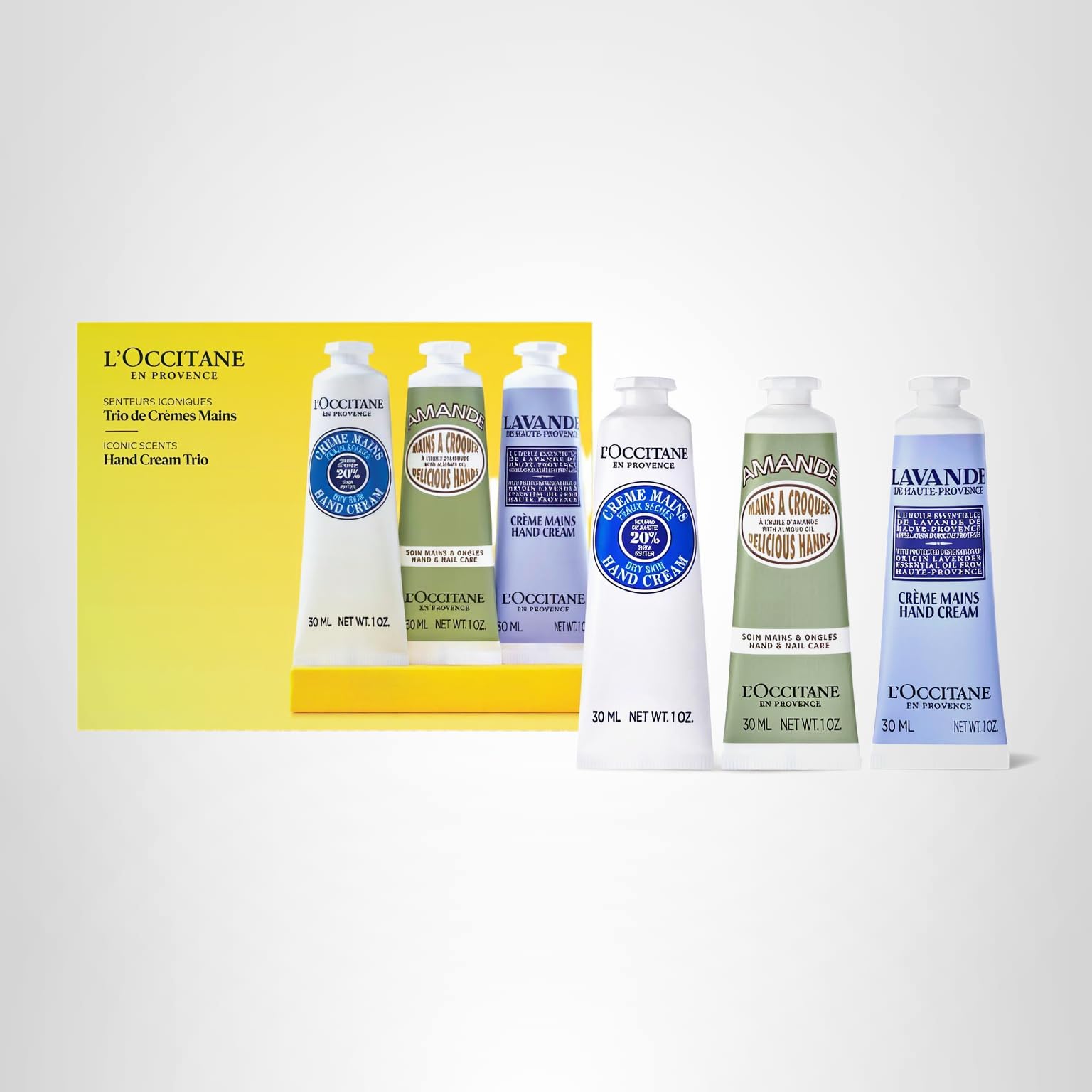 L’Occitane Hand Cream Classics 3-Piece Gift Set, Moisturizing Skincare Trio, Nourishing Creams for Dry Hands, Nails, and Cuticles, Travel-Sized, Vegan - Image 8