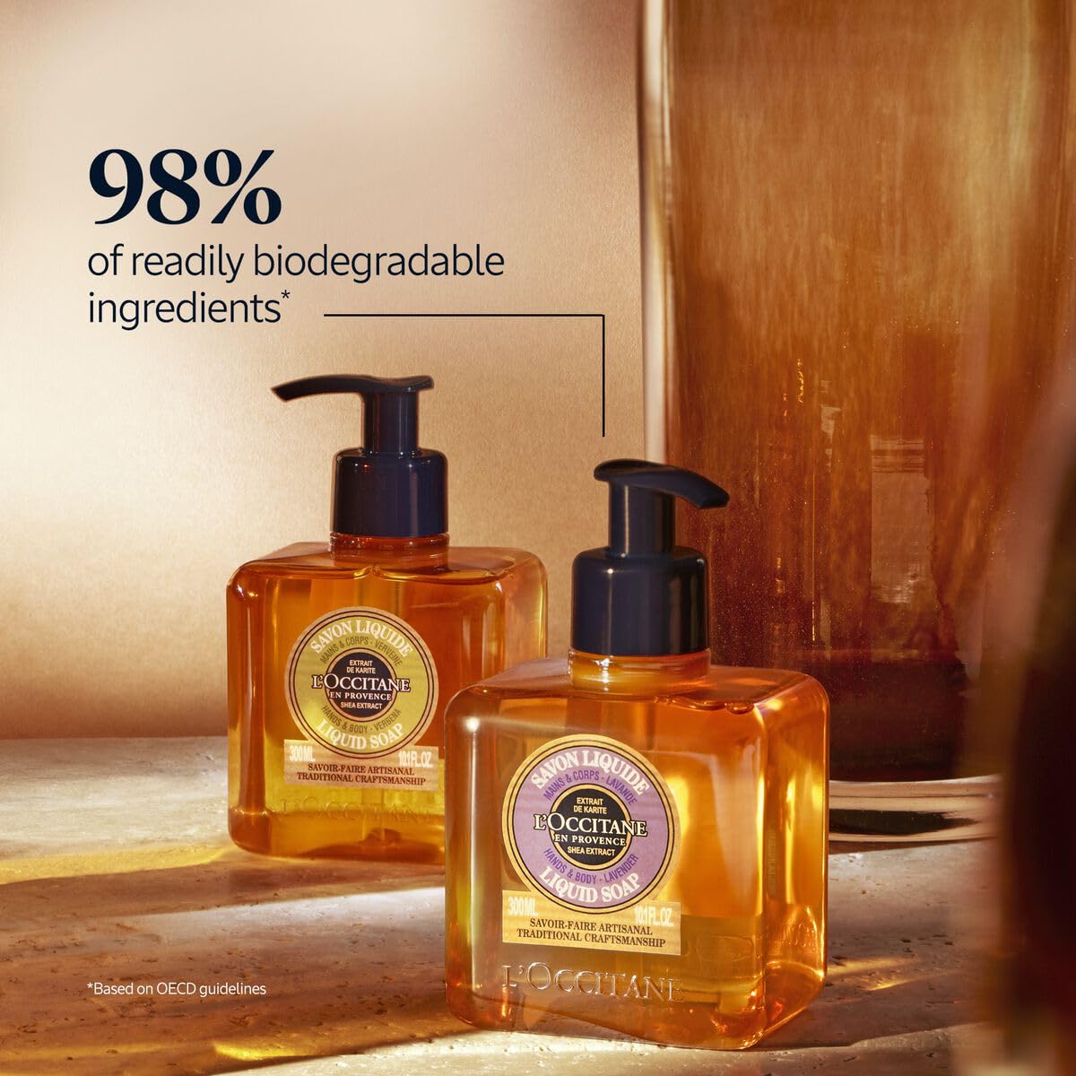 L'Occitane Shea Hands & Body Lavender Liquid Soap 10.10 fl. oz - Image 3