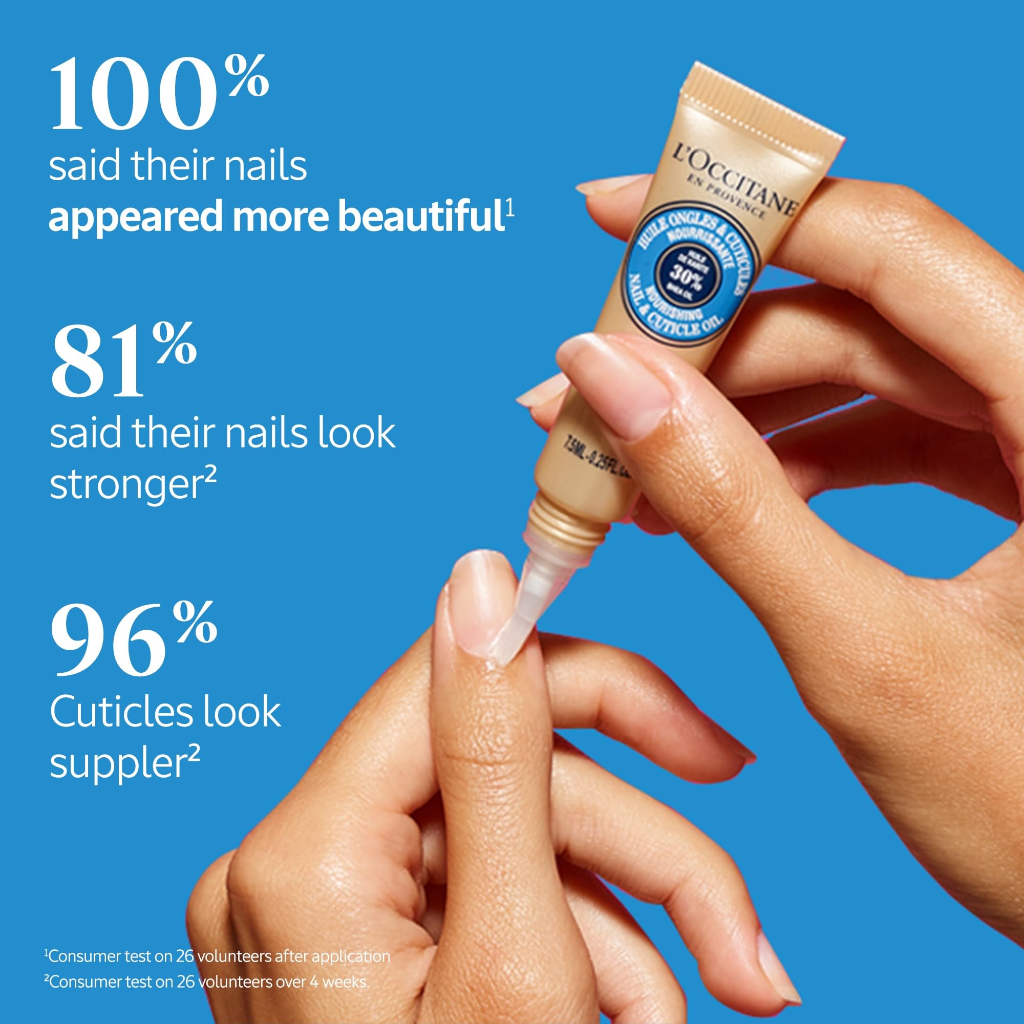 L'OCCITANE Shea Nail & Cuticle Oil, Nourishing Brush-On Moisture for Stronger & Healthier Nails, Hydrating Care for Manicures with Almond Oil, Vegan - Image 5