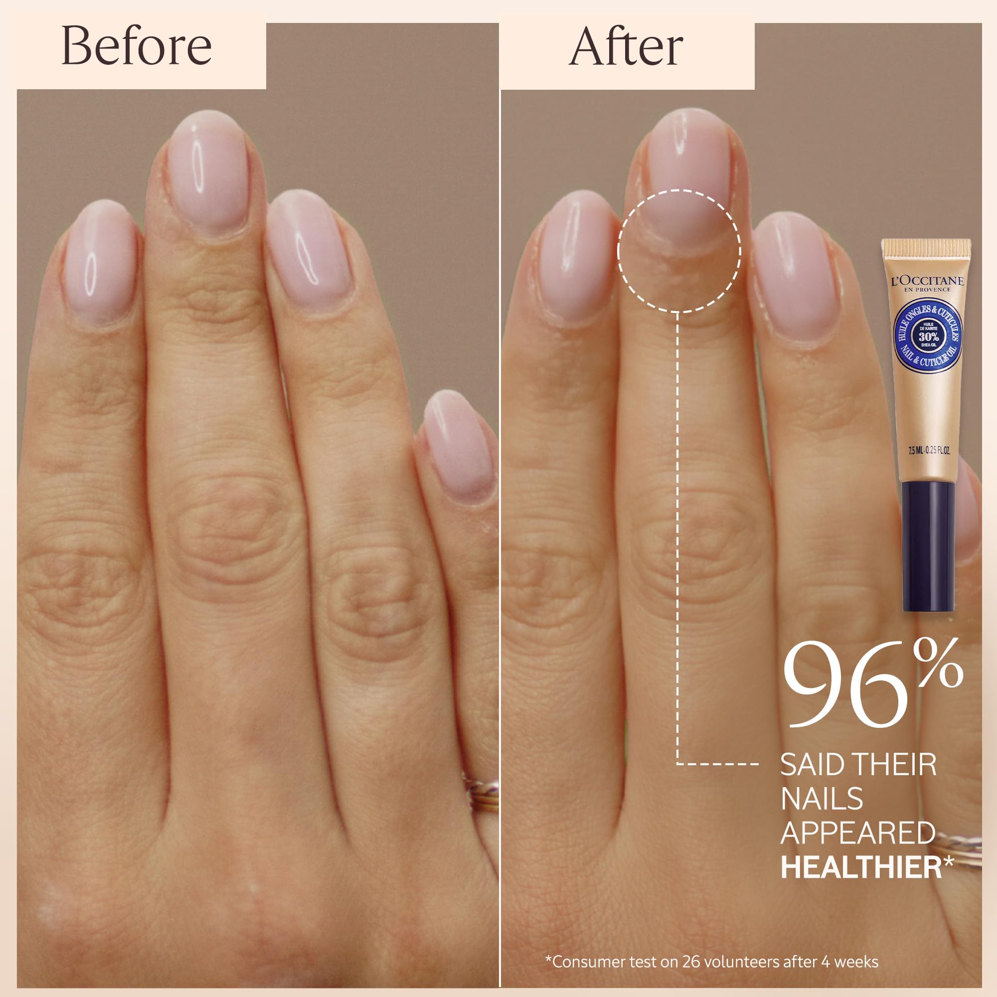 L'OCCITANE Shea Nail & Cuticle Oil, Nourishing Brush-On Moisture for Stronger & Healthier Nails, Hydrating Care for Manicures with Almond Oil, Vegan - Image 6